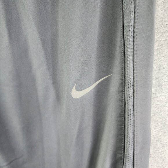 Mens Gray Nike Dri-Fit Athletic Fleece Pants Drawstring Elastic Waist Size M - Picture 5 of 14